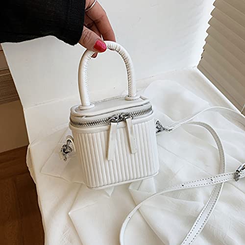 Shoulder Bags Leather Crossbody Bag with Short Handle for Women Phone Shoulder Handbag and Purses Pink Green(White)