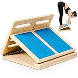 ﹟ 4 verstellbare Winkel ﹟ Die 4 einstellbaren Neigungswinkel sind 10, 20, 30 und 40 Grad, wodurch sie sich für verschiedene Trainingslevel, Körpergewichte und alle Altersgruppen geeignet. Aus strapazierfähigem Sperrholz gefertigt ist das Schrägbrett extrem solide und langlebig.
