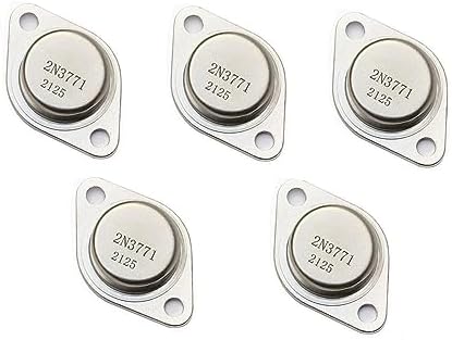 YEGAFE 5Pcs 2N3771 2N3771G Power AMPS Transistor,30A 40V 150W 2-Pin to-3 Through Hole New
