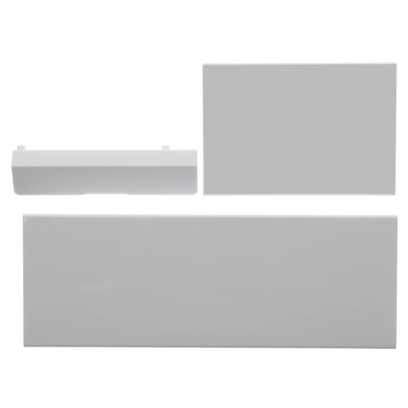 ECSiNG 2 juegos (6 piezas) de repuesto para tarjeta de memoria de puerta ranura para puerta kit de cubierta de carcasa protectora piezas de reparación 3 en 1 compatible con consola Wii, blanco