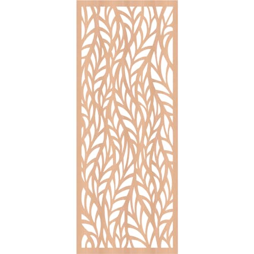 Image of Ortonville Decorative Pierced Fretwork Wood Wall Panels, 15 3 /8 inchW x 39 3 /8 inchH x 3 /8 inchT, Alder