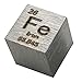 COYOUCO 4N Metal Iron 99.99% 10mm Density Fe Cube for Element Collections Lab Experiment Material Hobbies Simple Substance Block Display DIY,Metal