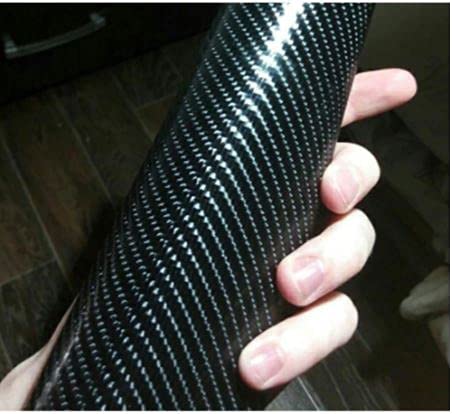 Pelicula Adesiva Adesivo Fibra De Carbono Preto 4D Para Envelopamento Automotivo 1,40x50cm