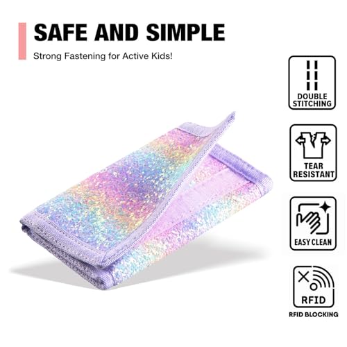 Kids Wallet for Girls, Little Girls Wallet for Kids, Purple Wallets for Teen Girl, Toddler Wallets with Coin Pocket, RFID Tween Child Christmas & Birthday Gift4