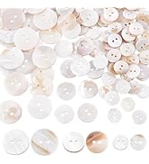 Amazon.com: PH PandaHall 100pcs Natural Shell Buttons - 15/20/25mm ...