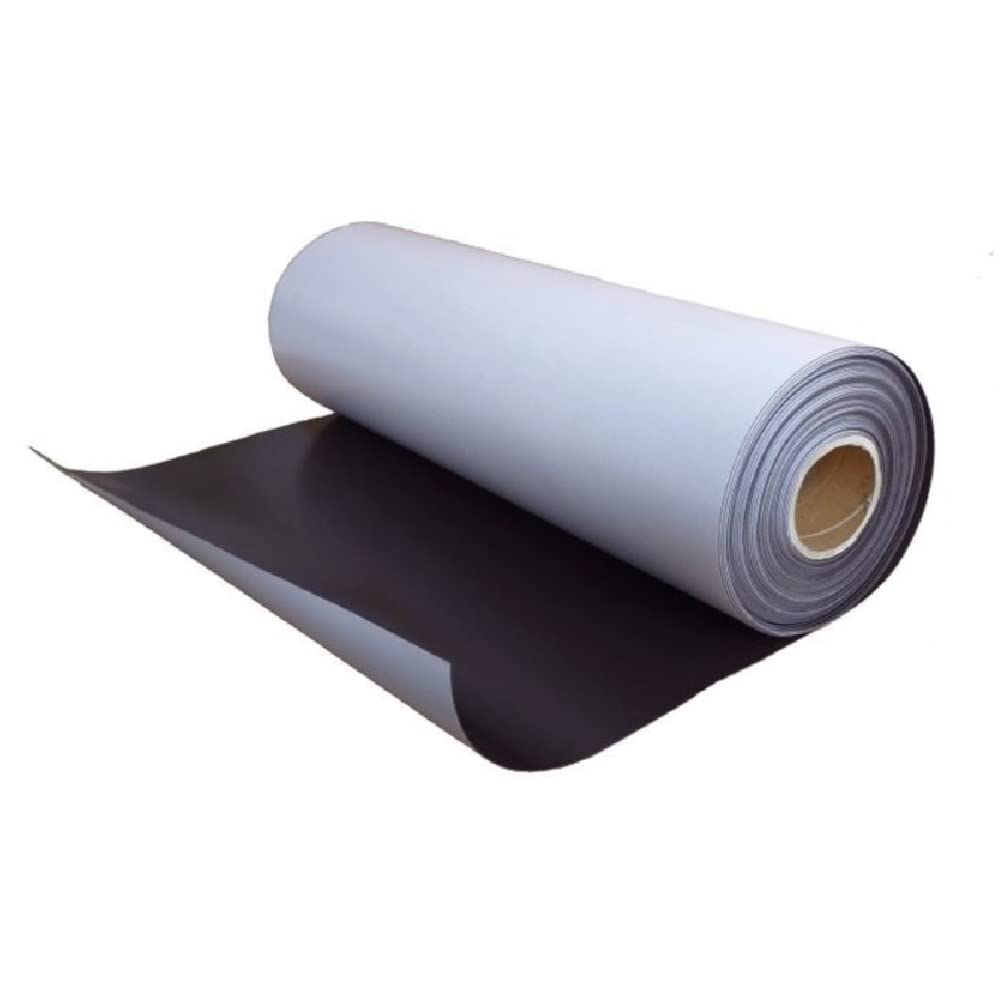 Magnetic Sheet Rolls - Large 1m x 1m Sheet - Self Adhesive 0.5mm Thick Flexible Magnetic Sheeting Sign Vinyl