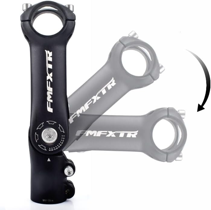 BESNIN Adjustable MTB Stem 31.8mm 90 Degree 110mm Bike Stem Riser for Handlebar Aluminum Alloy Mountain Bike Handlebar for MTB Road City Bike Bicycle