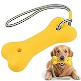 Ziyonix 24cm Schwimm Spielzeug für Hunde, Wasser Interaktives Hundespielzeug mit Nylonseil Trainieren und Apportieren im Wasser Wasserspielzeug Schwimmspielzeug für Mittelgroße Große Hunde (Gelb)