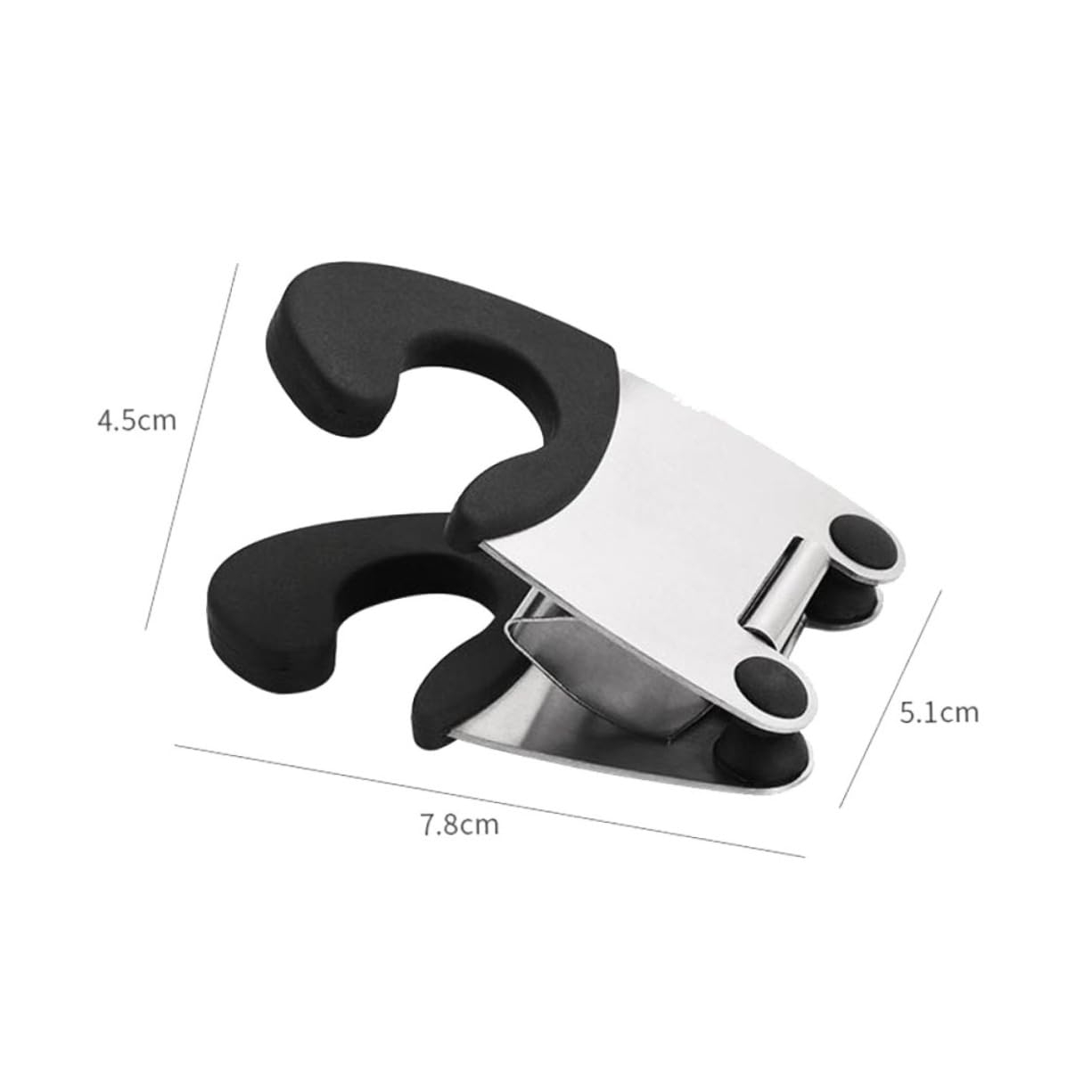 OFFSCH 3pcs Stainless Steel Pot Side Spatula Clip Utensil Holder for Pan Ladle Holder Clip on Clip for Pan Spoon Spoon Holder for Kitchen