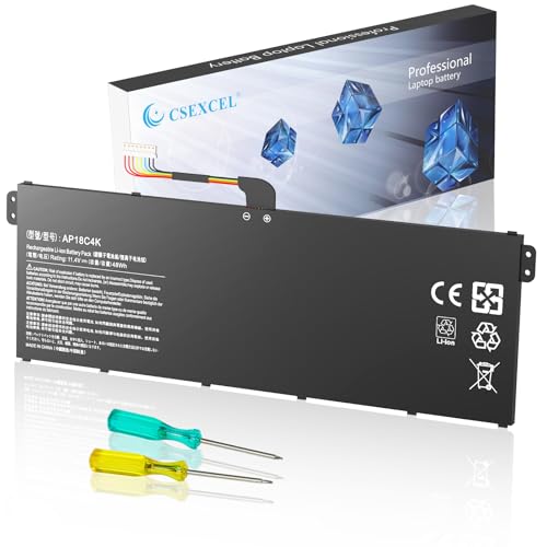 CSEXCEL AP18C4K Laptop Battery for Aspire 5, Spin 3 Models