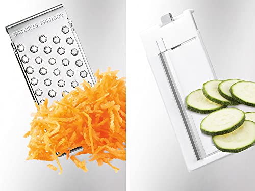 Leifheit Allzweckreibe All-Purpose Grater Family Hwe, 32 X 32 X 16 Cm, White/Silver #TOP3