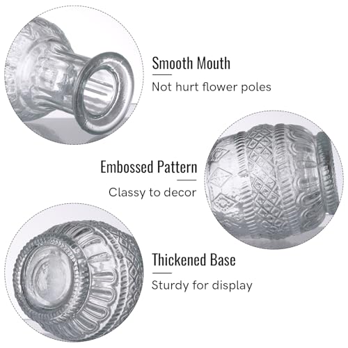 image for STARSIDE Set of 30 Clear Glass Bud Vase in Bulk,Small Vintage Bud Vase