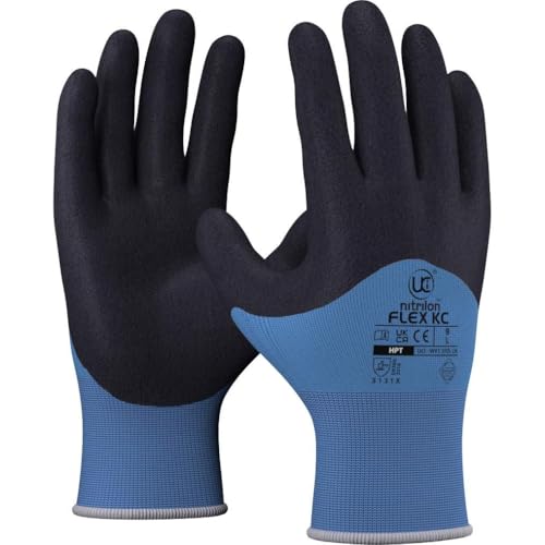 Gants en nylon pour travaux de précision et bricolage à la maison UCi NITRILON FLEX-K en taille M