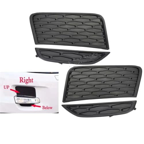 Rejilla luces antiniebla compatible con Land Rover Evoque Pure 2012-2015, bisel frontal 4