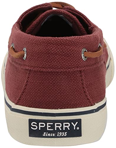Image of Sperry Men's Bahama II Boat Shoe, RED Linen, 12
