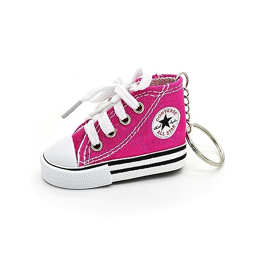SheraF Portachiavi per Scarpe Mini Sneaker in Tela Portachiavi per Scarpe da Tennis Blu Rosa Nero Bianco Scarpe Sportive Portachiavi Bambola Regali Divertenti