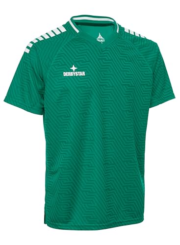 Maillot adolescent Derbystar Primo v24 respirant vert et blanc taille 140