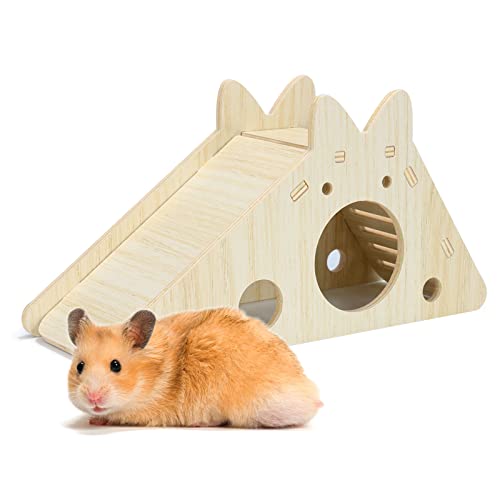 Jevnd Hamster Hideout Climbing Ladder Slide, Hamster Toys for Syrian ...