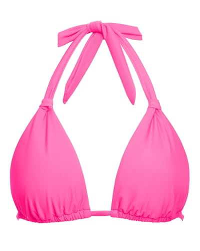 Women Triangle Bikini Top Only 2025 String Halter Sexy Swimsuit Bathing Suit Top Pink