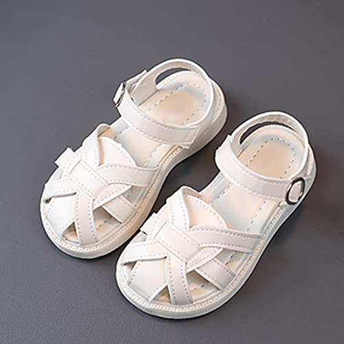 Toddler Girls Leatherette Sandals Soft Soled Sandals Closed Toe Sandals Beach Shoes for Little Kid2