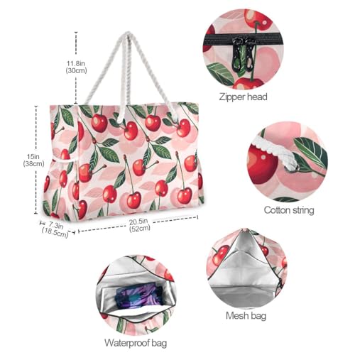 Image of senya Large Beach Bags Totes Swim Canvas Tote Shoulder Bag Water Resistant Bags for Gym Travel Daily