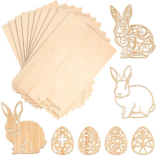 Balsa Wood Sheets for Model Building - 12 Pack 200x100x1.5mm Thin Wood Boards for DIY Craft Kits Laser Cutting & Architectural Models | Smooth Unfinished Surface