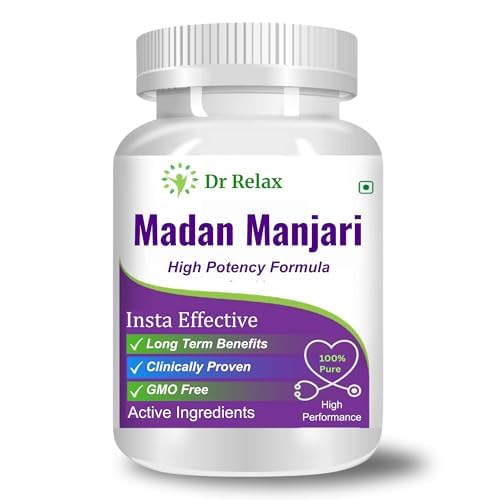 Madan Manjari Vati High Potency Formula By Dr Relax, For Both Men And Women With Benefits of Natural Ayurvedic Ingredients Better than baidyanath