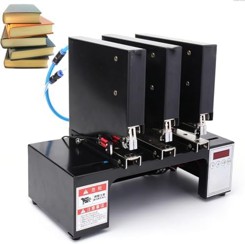 Agrafeuse pneumatique électrique, relieuse Industrielle Rapide pour Bureaux, Profondeur de Reliure réglable, Distance maximale 35 cm, agrafeuse de Bureau en métal