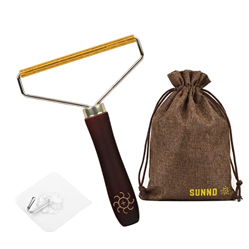 Sunnd Portable Lint Remover for Carpet, Clothes, Furniture, Pet Beds. Lint Cleaner, Pet Hair Remover, Carpet Rake, Fuzz Shaver, Lint Roller, Carpet Cleaner, Fabric Scraper. Includes