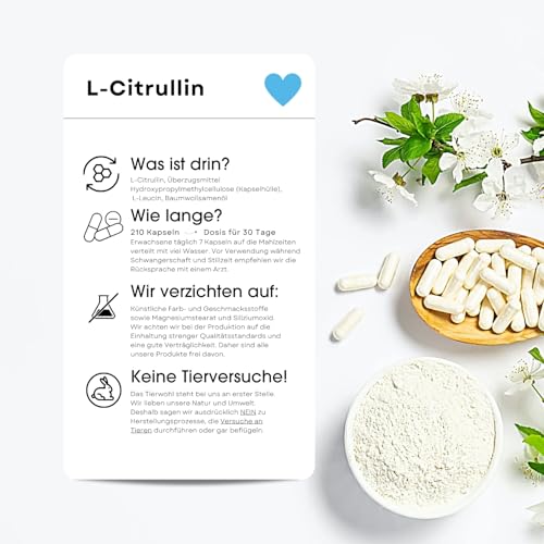 Citrullin Fair & Pure L 700mg, 210 Kapseln
