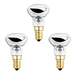 Akynite R39 25W Lava Lamp Bulb 230V, Dimmable R39 E14 Reflector Bulbs Warm White 2600K, Lava Lamp Replacement Bulbs Small Edison Screw Cap, Glitter Lamp Bulb, 3 Pack