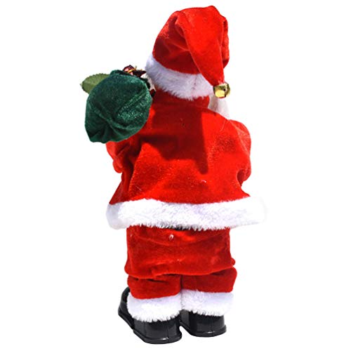 KESYOO Natal Boneca Do Papai Noel Elétrico Movido a Bateria Musical Em Movimento de Pelúcia Brinqued