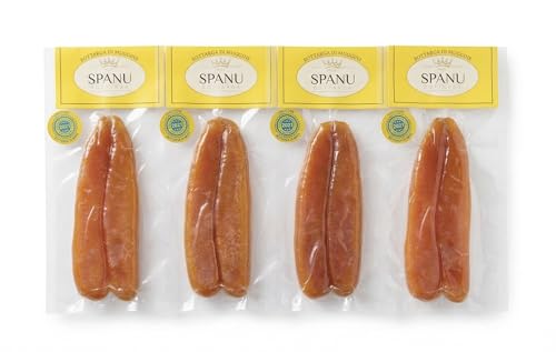 Botarga de mújol elaborada en Cabras – Método artesanal, envase de 250 g – 3 unidades al vacío.