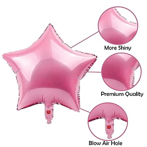 Party Propz Huge Mermaid Foil Balloons - 7 Pcs For Birthday Decorations | Happy Birthday Theme For Girls | Kids Party Decorations, Multicolor