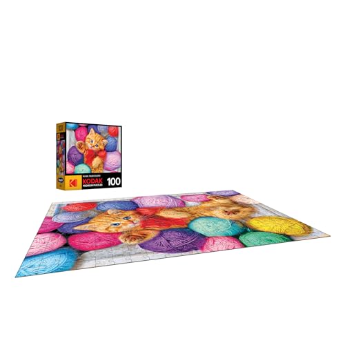 Rompecabezas de 100 piezas RoseArt - Kodak Premium - Caja de lana tierna para adultos miniatura 3