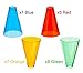 Rehabilitation Advantage Stacking Hand Cones with Plastic Base, Set of 30