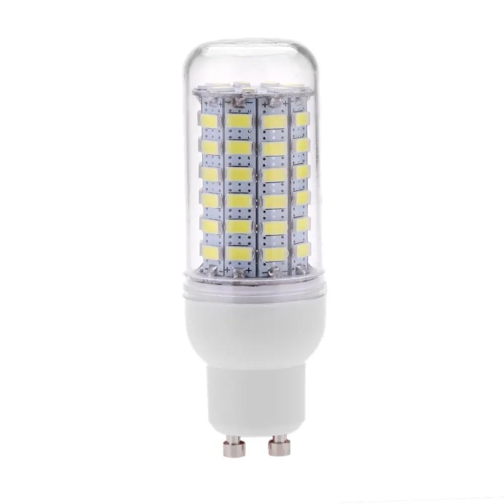 NXCVBNKZJ KJXP Lighting, Pack of 15, LED Corn Bulbs AC220V GU10 6W 69-SMD5730 600LM LED Globe Bulbs(Cold White)
