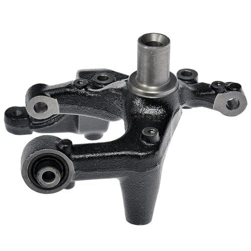 Image of Detroit Axle - Rear Left Steering Knuckle for Volkswagen 2005-2014 Jetta, 2010-2013 Golf, for 2009-2013 Audi A3, Driver Side Steering Knuckle Assembly 2011 2012 Replacement