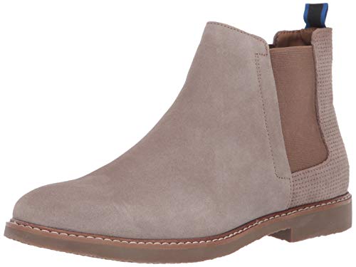 Steve Madden Men's HIGHTALE Chelsea Boot, Taupe Suede, 13 M US
