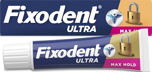 Fixodent Ultra Max Hold Denture Adhesive, 2.2 oz...