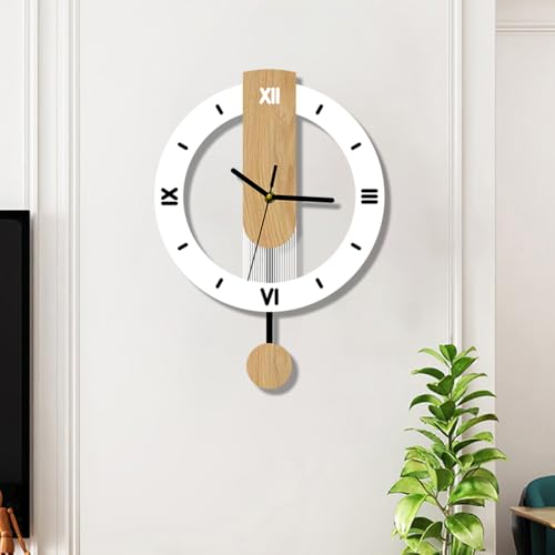 Reloj de Pared Analógico con Péndulo y Cuarzo Silencioso miniatura 2