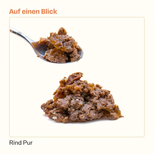 The Better Cat - Getreidefreies Nassfutter mit extra hohem Fleischanteil - Premium Katzenfutter ohne Getreide und ohne Zucker mit Präbiotika (Rind) 12x85g