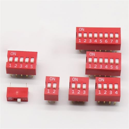 Kit d'interrupteurs DIP 1 à 7 voies de 35 pièces pour circuits imprimés