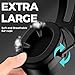 ProCase Extra Large SNR 37dB Noise Cancelling Headphones Bundle with Noise Reduction Ear Muffs SNR 29dB -Black