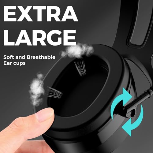 Image of ProCase Extra Large SNR 37dB Noise Cancelling Headphones NRR 30dB Ear Muffs | Hearing Protection for Adults Noise Reduction, Wide Size Adjustment and Comfortable