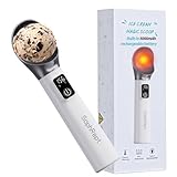 SophRept Heated Ice Cream Scoop Rechargeable, 5000mAh, 20W Fast Charging, 30s Heat Up, 158°F Electric Scooper for Hard Frozen Desserts, IP67 Waterproof, Auto Shut-Off, Must-Have Kitchen Gift