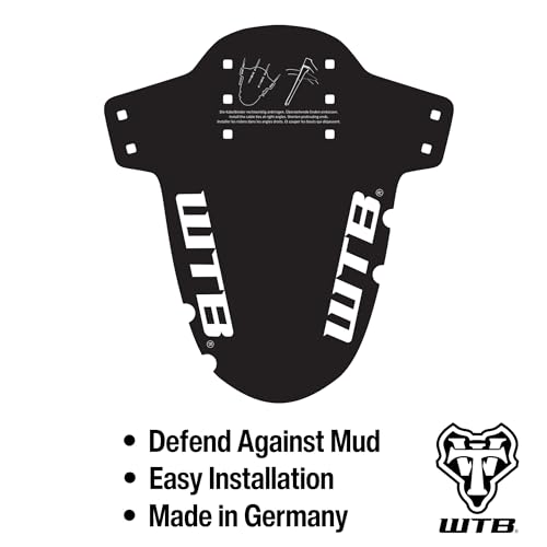 Image of WTB Bicycle Fender (Mud Guard) Easy Install - Fork Mount - Black (Gravel /Mountain)