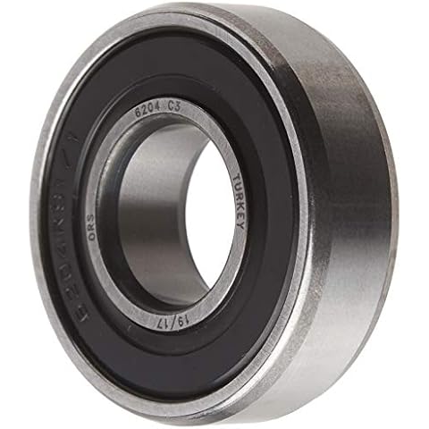 ORS 6204 2RS C3 Deep Groove Ball Bearing, Single Row, Double Sealed, Pressed Steel Cage, C3 Clearance, ABEC 1 Precision, Metric, 20 mm Bore, 47 mm OD, 14 mm Width, 9333 rpm Maximum Rotational Speed, 1479 lbf Static Load Capacity, 2875 lbf Dynamic Load Capacity Cover