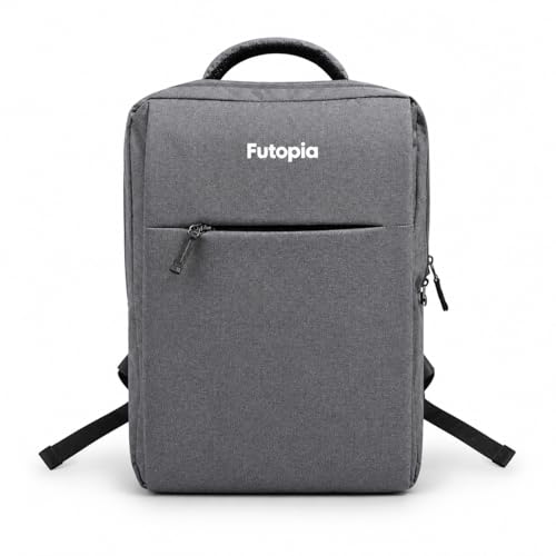 Image of Futopia Premium 26L Capacity Backpack Casual Bag With Fit 15.6 Inch Laptop, Side And Front Side Zipp Store, Luggage Strap, Lightweight & Durable For Men & Women Perfect For Office & College - Grey