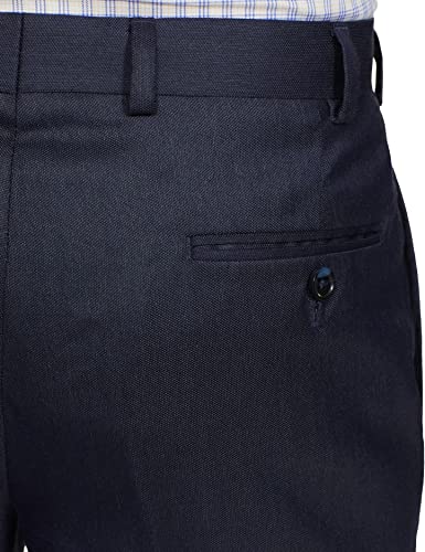 Image of Park Avenue Men Park Avenue Men's PLEATLESS SMART FIT Medium Blue Formal Trouser